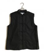 COMME des GARCONS SHIRTコムデギャルソンシャツ）の古着「Polyester/Wool gabardine with Polyester padding」｜ブラック