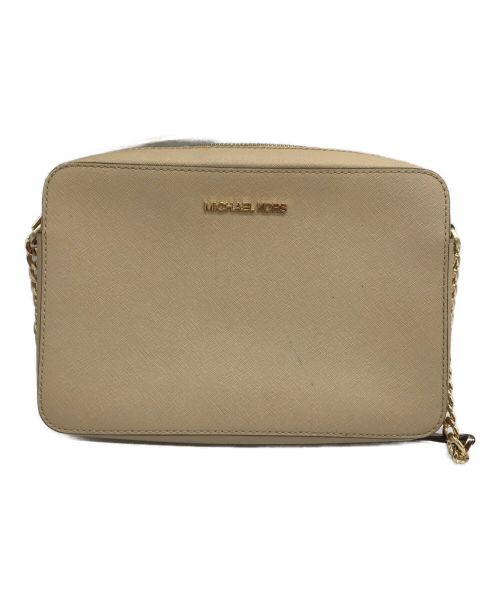 MICHAEL KORS（マイケルコース）MICHAEL KORS (マイケルコース) チェーンショルダーバッグ ベージュの古着・服飾アイテム