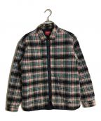 SUPREMEシュプリーム）の古着「19AW Quilted Plaid Zip Up Shirt」｜ピンク