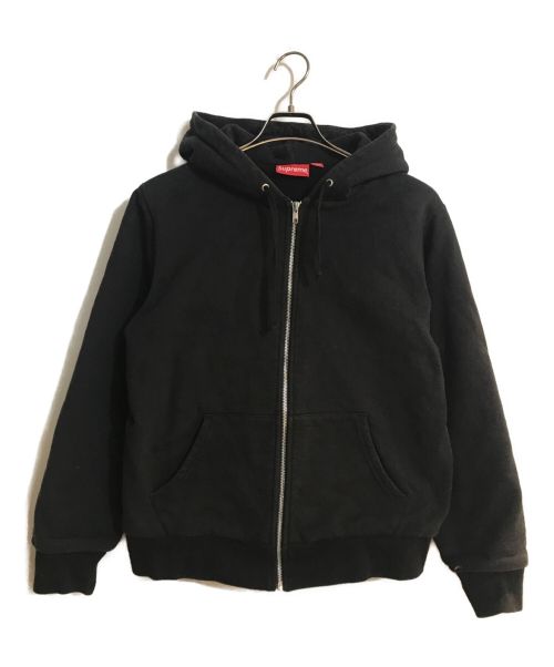 SUPREME（シュプリーム）Supreme (シュプリーム) 18aw Thermal Zip Up Sweatshirt/サーマルジップアップスウェットシャツ ブラック サイズ:Sの古着・服飾アイテム