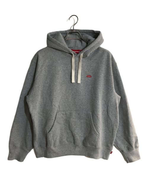 SUPREME（シュプリーム）Supreme (シュプリーム) Small Box Drawcord Hooded Sweatshirt（シュプリーム スモールボックス ドローコード フーディー スウェットシャツ ） グレー サイズ:Mの古着・服飾アイテム