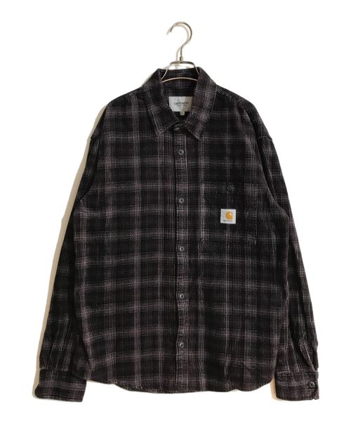 Carhartt WIP（カーハート）CARHARTT WIP (カーハート) L/S FLINT SHIRT/ロングスリーブフリントシャツ パープル サイズ:Lの古着・服飾アイテム