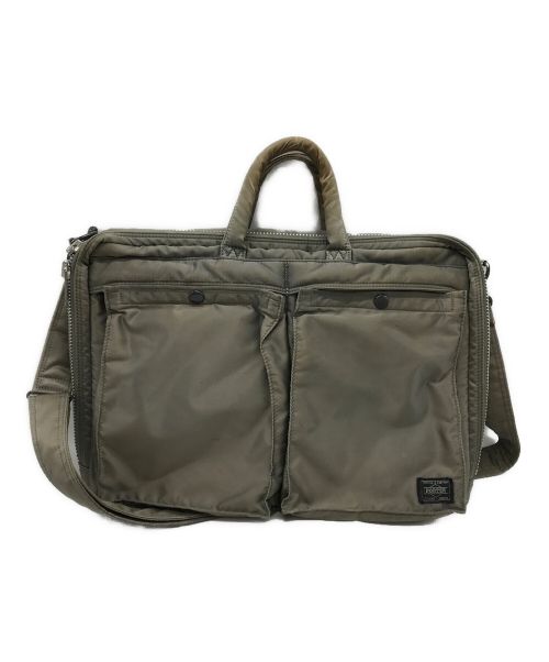 PORTER（ポーター）PORTER (ポーター) Tanker 3WAY BRIEFCASE/タンカー3WAYブリーフケース セージグリーンの古着・服飾アイテム