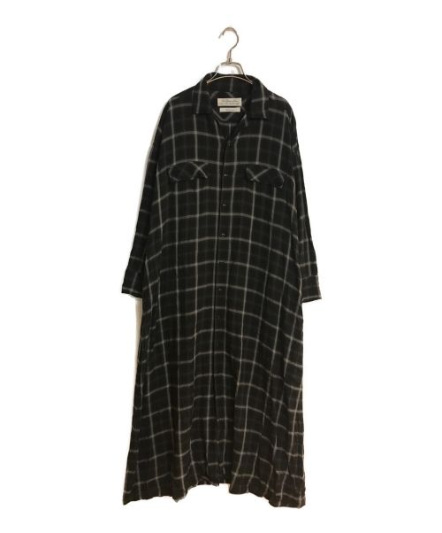 REMI RELIEF（レミレリーフ）REMI RELIEF (レミレリーフ) L'Appartement (アパルトモン) CHECK SHIRT DRESS/チェックシャツドレス ブラック サイズ:Fの古着・服飾アイテム