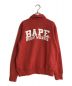 A BATHING APE (アベイシングエイプ) ポロスウェット レッド サイズ:M：5000円