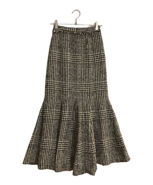 ROSY LUCE（ロージールーチェ）ROSY LUCE (ロージールーチェ) CHECK TWEED MERMAID SKIRT/チェックツイードマーメイドスカート グレー サイズ:Sの古着・服飾アイテム