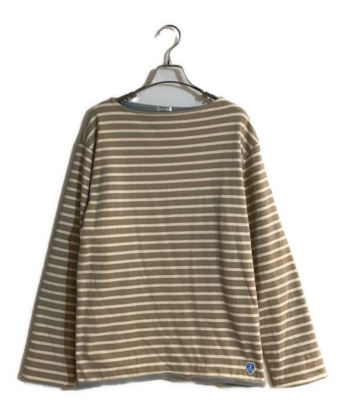 ORCIVAL（オーシバル）ORCIVAL (オーチバル) BEAMS (ビームス) Cotton Fleece Long Sleeve/コットンフリースロングスリーブ ベージュ サイズ:SIZE 5の古着・服飾アイテム