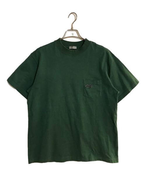 Christian Dior（クリスチャン ディオール）Christian Dior (クリスチャン ディオール) KENNY SCHARFロゴパッチTシャツ グリーン サイズ:SIZE XLの古着・服飾アイテム