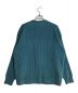 AURALEE (オーラリー) SUPER FINE WOOL RIB KNIT BIG CARDIGAN/スーパーファインウールリブニットビッグカーディガン ブルー サイズ:5 未使用品：28000円