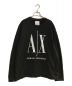 ARMANI EXCHANGE（アルマーニ エクスチェンジ）の古着「ICON PERIOD LOGO SWEATSHIRT/ アイコンピリオドロゴスウェットシャツ」｜ブラック