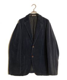 AURALEE（オーラリー）の古着「WASHED CORDUROY JACKET/コーデュロイワイドジャケット」｜ネイビー