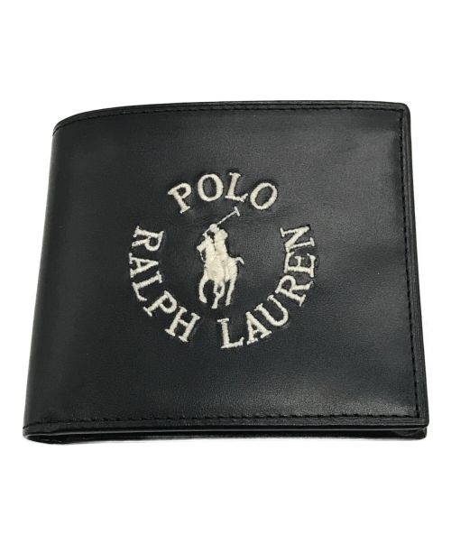 POLO RALPH LAUREN（ポロ・ラルフローレン）POLO RALPH LAUREN (ポロ・ラルフローレン) 2つ折り財布 ブラックの古着・服飾アイテム