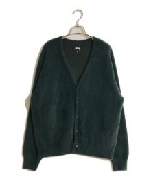 stussy（ステューシー）の古着「SHAGGY CARDIGAN/シャギーカーディガン」｜グリーン