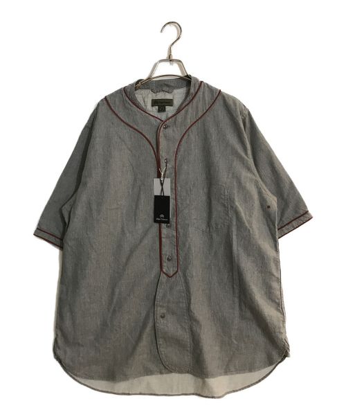 NIGEL CABOURN（ナイジェルケーボン）NIGEL CABOURN (ナイジェルケーボン) BASEBALL SHIRT - SHORT SLEEVE グレー サイズ:SIZE 50 未使用品の古着・服飾アイテム