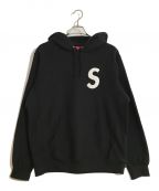 SUPREMEシュプリーム）の古着「S Logo Hooded Sweatshirt/S ロゴ フーデッド スウェットシャツ」｜ブラック