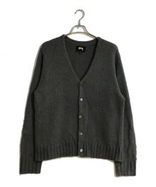 stussy（ステューシー）の古着「BRUSHED CARDIGAN/ブラッシュド カーディガン」｜グレー