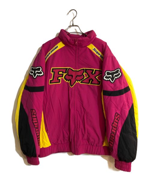 SUPREME（シュプリーム）Supreme (シュプリーム) FoxR Racing Puffy Jacket/フォックスレーシング ハウエル パフィ ジャケット ピンク サイズ:Lの古着・服飾アイテム