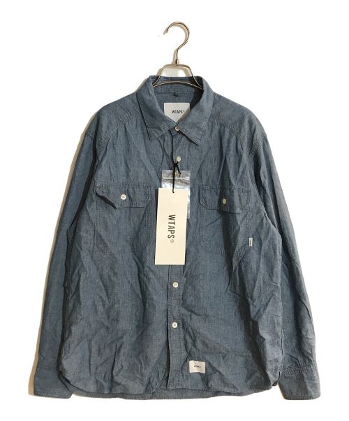 WTAPS（ダブルタップス）WTAPS (ダブルタップス) シャンブレーシャツ ブルー サイズ:02の古着・服飾アイテム