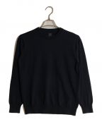 BATONERバトナ―）の古着「SUPERIOR MERINO CREW NECK/スぺリオールメリノクルーネック」｜ネイビー