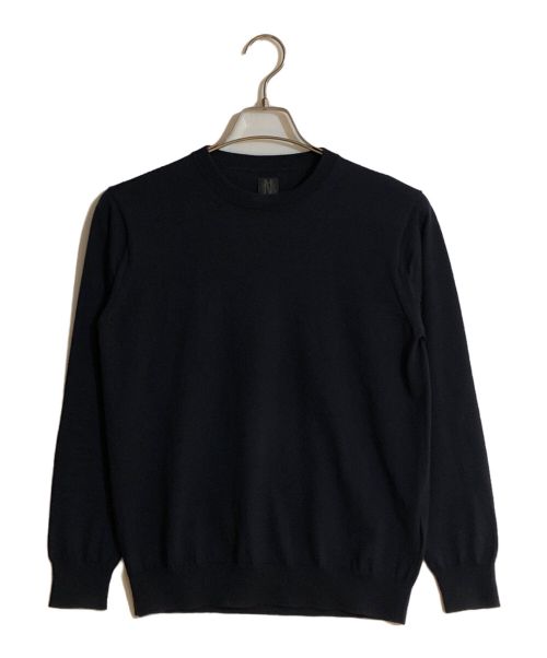 BATONER（バトナ―）BATONER (バトナ―) SUPERIOR MERINO CREW NECK/スぺリオールメリノクルーネック ネイビー サイズ:00の古着・服飾アイテム