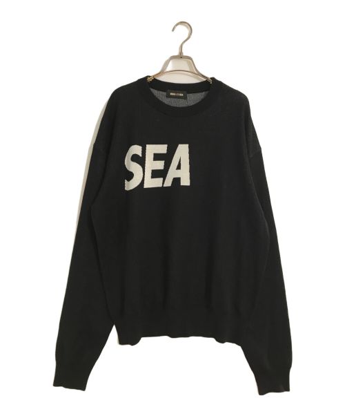 WIND AND SEA（ウィンド アンド シー）WIND AND SEA (ウィンド アンド シー) シルクブレンドニット ブラック サイズ:Lの古着・服飾アイテム