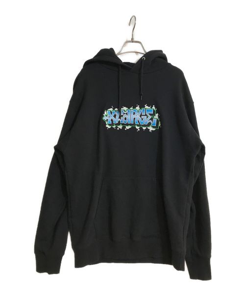 X-LARGE（エクストララージ）X-LARGE (エクストララージ) EMBROIDERY GRAFFITI HOODED SWEAT/エンブロイダリーグラフィックフーディースウェット ブラック サイズ:Lの古着・服飾アイテム