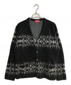 SUPREMEシュプリーム）の古着「Abstract Stripe Cardigan」｜ブラック