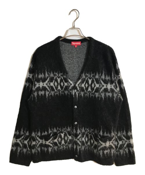 SUPREME（シュプリーム）Supreme (シュプリーム) Abstract Stripe Cardigan ブラック サイズ:Lの古着・服飾アイテム