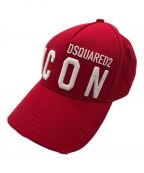 DSQUARED2ディースクエアード）の古着「ICONキャップ」｜レッド