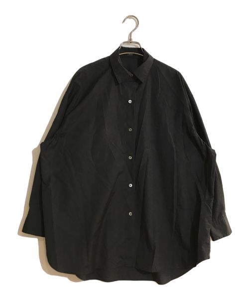 theory（セオリー）theory (セオリー) ELEVATED CTN OVERSIZED SHIRT/エレベイテッドコットンオーバーサイズシャツ ブラック サイズ:Sの古着・服飾アイテム