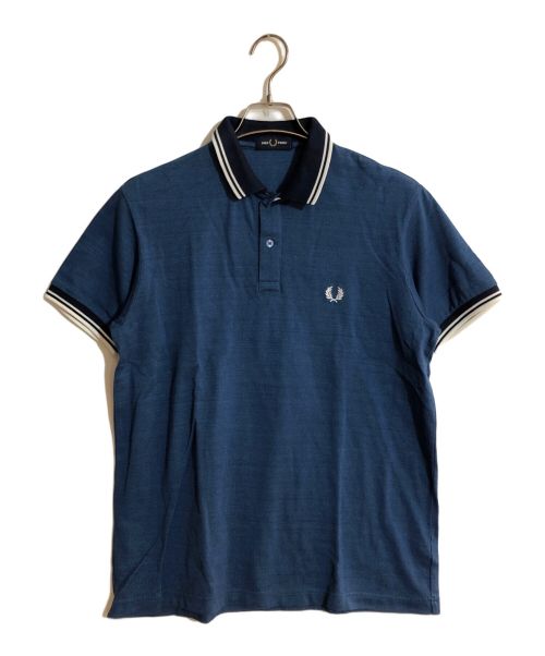 FRED PERRY（フレッドペリー）FRED PERRY (フレッドペリー) BEAMS (ビームス) 別注 Double Collar Polo Shirt ネイビー サイズ:Lの古着・服飾アイテム