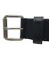 BALENCIAGA (バレンシアガ) WEST LEATHER BELT ブラック：23000円