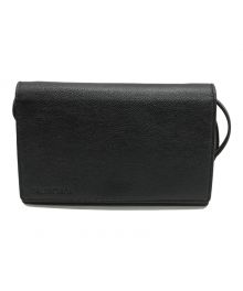 BALENCIAGA（バレンシアガ）の古着「Small Logo Crossbody Bag/スモールロゴクロスボディバッグ」｜ブラック