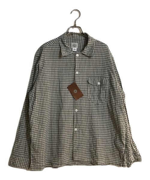 POST O'ALLS（ポストオーバーオールズ）POST O'ALLS (ポストオーバーオールズ) New Basic Shirt/ニュウベーシックシャツ natural サイズ:SIZE Lの古着・服飾アイテム