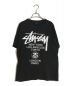 stussy（ステューシー）の古着「ワールドツアーTシャツ」｜ブラック