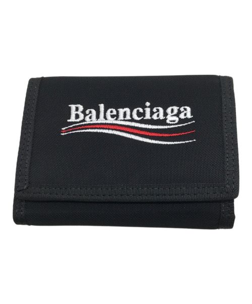 BALENCIAGA（バレンシアガ）BALENCIAGA (バレンシアガ) エクスプローラー 3つ折り財布 ブラックの古着・服飾アイテム