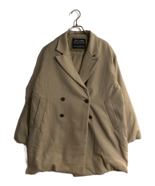 The Loft labo（ザロフトラボ）THE LOFT LABO (ザロフトラボ) ZANTER (ザンター) NOMY DOUBLE BREASTED MIDDLE DOWN COAT/ノミーダブルプレステッドミドルダウンコート ベージュ サイズ:1の古着・服飾アイテム