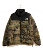 THE NORTH FACEザ ノース フェイス）の古着「Novelty Nuptse Jacket/ノベルティヌプシジャケット」｜グリーン×ブラック