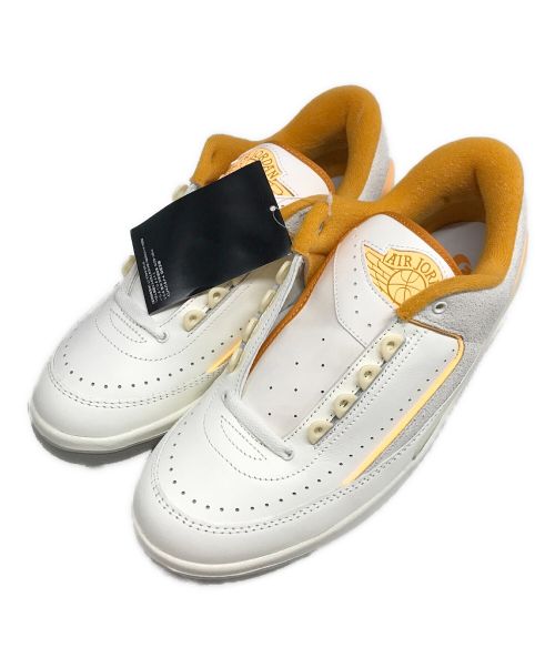 NIKE（ナイキ）NIKE (ナイキ) AIR JORDAN2 LOW／エアジョーダン２ロウ アイボリー×オレンジ サイズ:27.5cm 未使用品の古着・服飾アイテム