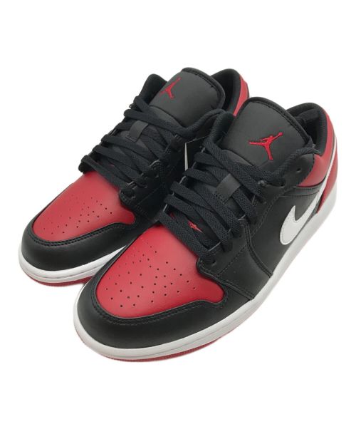 NIKE（ナイキ）NIKE (ナイキ) AIR JORDAN1 LOW／エアジョーダン１ロウ ブラック×レッド サイズ:27.5cm 未使用品の古着・服飾アイテム