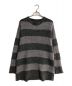 NUMBER (N)INE（ナンバーナイン）の古着「ALPACA STRIPED KNIT PULLOVER」｜グレー