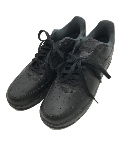 NIKE（ナイキ）NIKE (ナイキ) Supreme (シュプリーム) AIR FORCE1 LOW SUPREME／エアフォース１ロウシュプリーム ブラック サイズ:27.5cmの古着・服飾アイテム