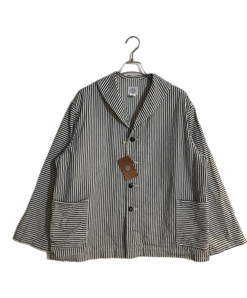 POST O'ALLS（ポストオーバーオールズ）POST O'ALLS (ポストオーバーオールズ) NAVY-BLU-R ネイビー×ホワイト サイズ:Lの古着・服飾アイテム