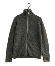 kaiko（カイコー）の古着「SHRINK ZIP CARDIGAN/シュリンク ジップ カーディガン」｜グレー