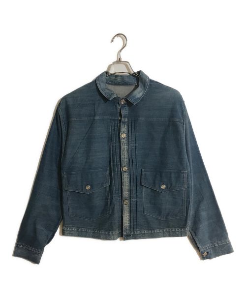 LEVI'S VINTAGE CLOTHING（リーバイス ビンテージ クロージング）LEVI'S VINTAGE CLOTHING (リーバイス ビンテージ クロージング) 1879 プリーツブラウス インディゴ サイズ:40の古着・服飾アイテム