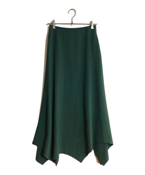 CHAOS（カオス）Chaos (カオス) アシメヘムスカート グリーン サイズ:38の古着・服飾アイテム