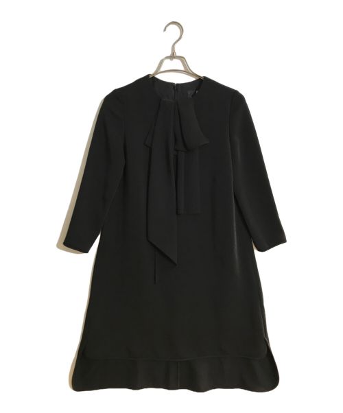 LANVIN COLLECTION（ランバンコレクション）LANVIN COLLECTION (ランバンコレクション) リボンワンピース ブラック サイズ:38の古着・服飾アイテム