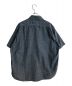 POST O'ALLS (ポストオーバーオールズ) NAVY CUT S/S Classic Chambray/ネイビーカットクラシックシャンブレー インディゴ サイズ:L 未使用品：15000円