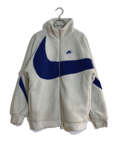 NIKE（ナイキ）NIKE (ナイキ) ビックスウッシュ シェルパジャケット ホワイト サイズ:Mの古着・服飾アイテム