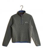 Patagoniaパタゴニア）の古着「Men's Diamond Quilt Snap-T Pullover」｜グレー